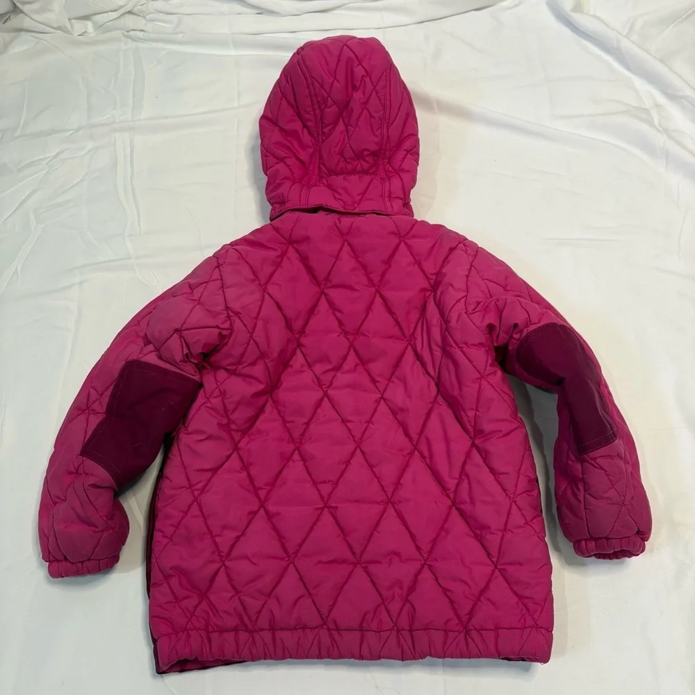 Patagonia Girls 4T Quilted Winter Jacket Removable Hood Vintage - Picture 6 of 9